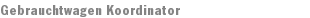 Gebrauchtwagen Koordinator
